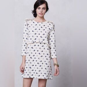 Anthropologie Karen Walker Runway Sealife Sweatshirt Dress Size 8 Medium M
